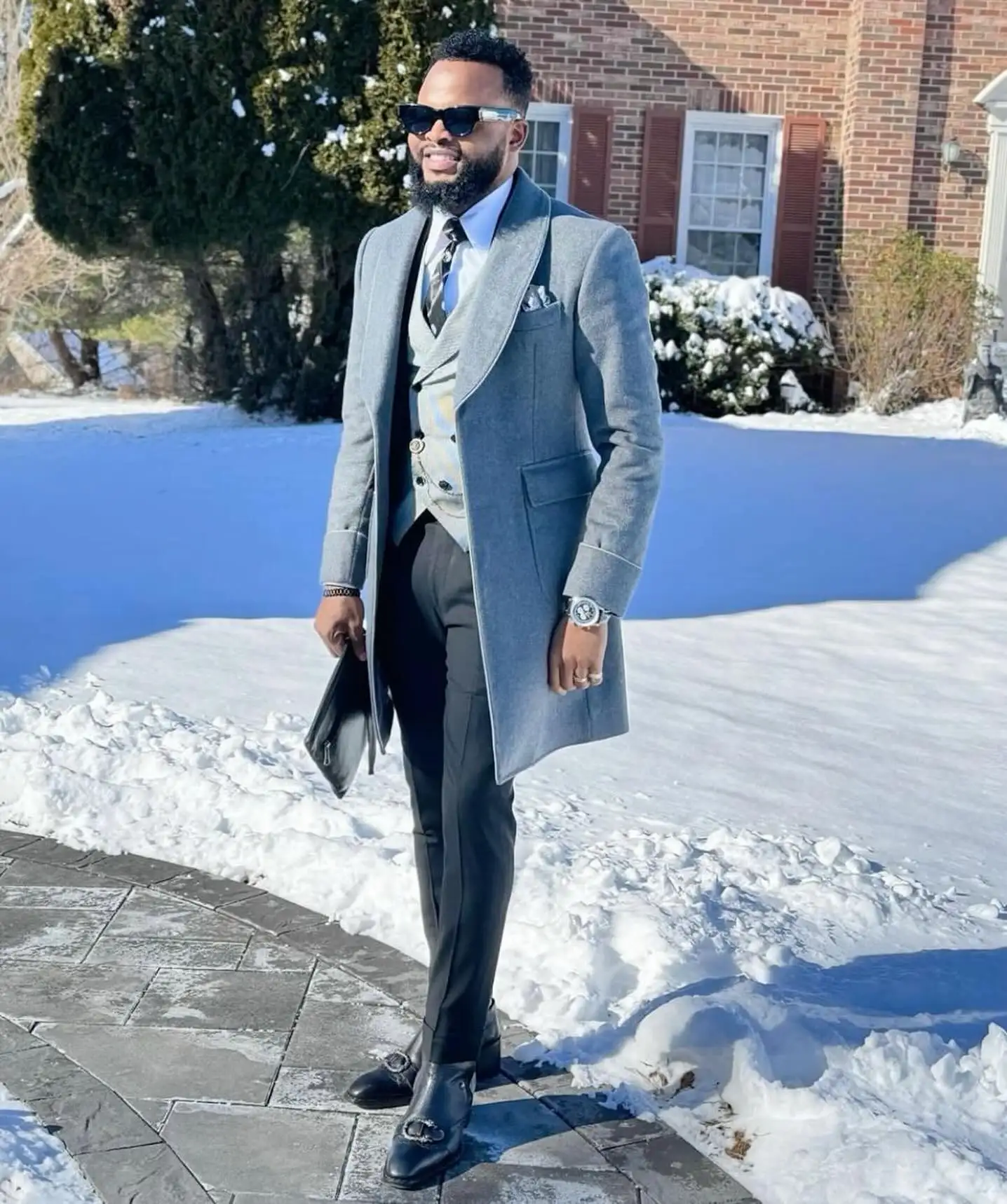 Winter Outfits for Black Men: 27 Cold Weather Looks From Overcoats to Puffers 23 blackmenfashionhub 1745848800
