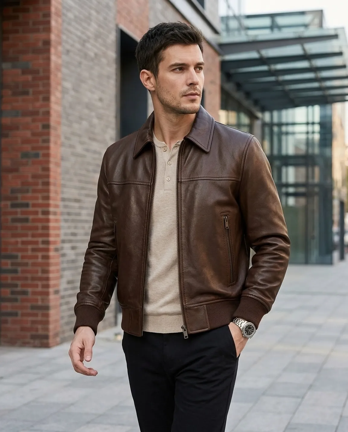 19 Men Winter Leather Jacket Ideas to Wear When the Temperature Drops 2 customleather0 1789891854