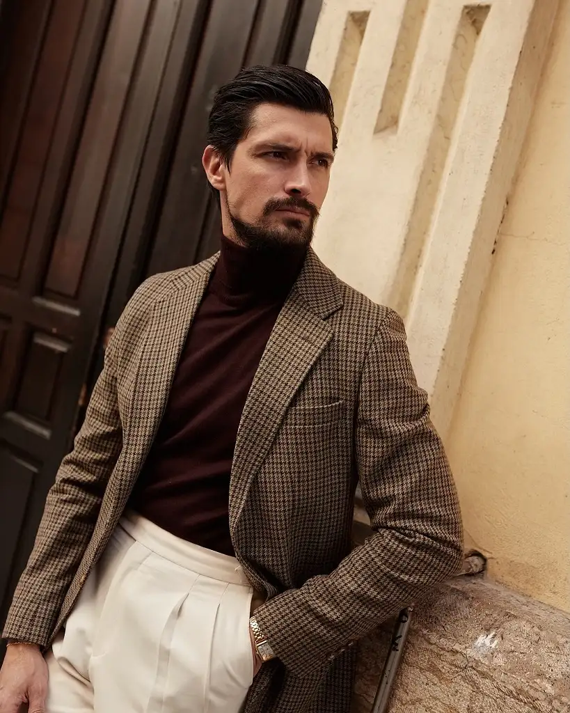 22 Men Winter Blazer Outfits With Tweed, Corduroy, Suede and Turtlenecks 23 faliromero 1743092067