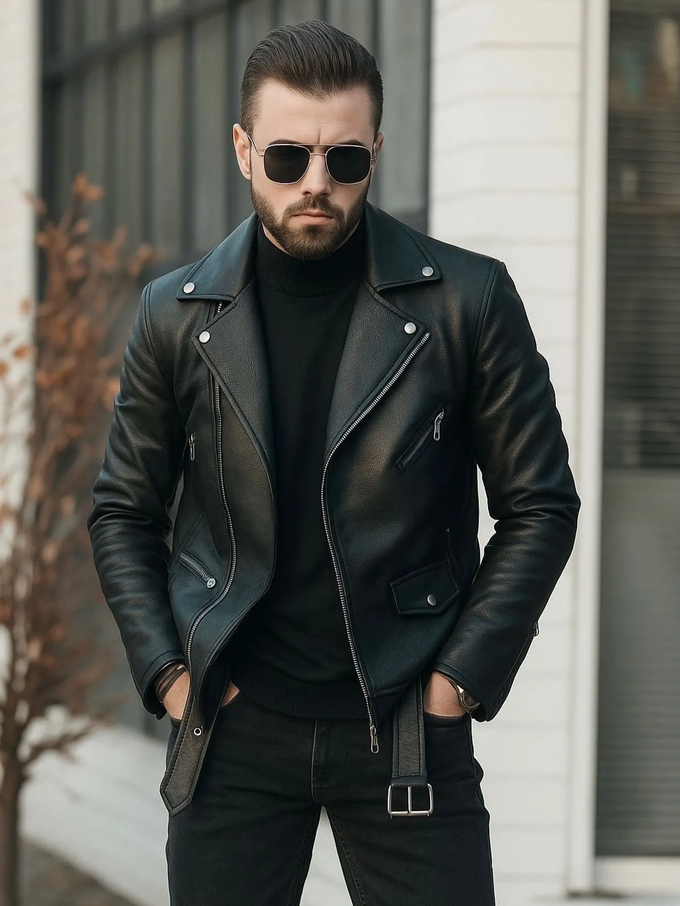 19 Men Winter Leather Jacket Ideas to Wear When the Temperature Drops 4 indo clothing store 1768659778