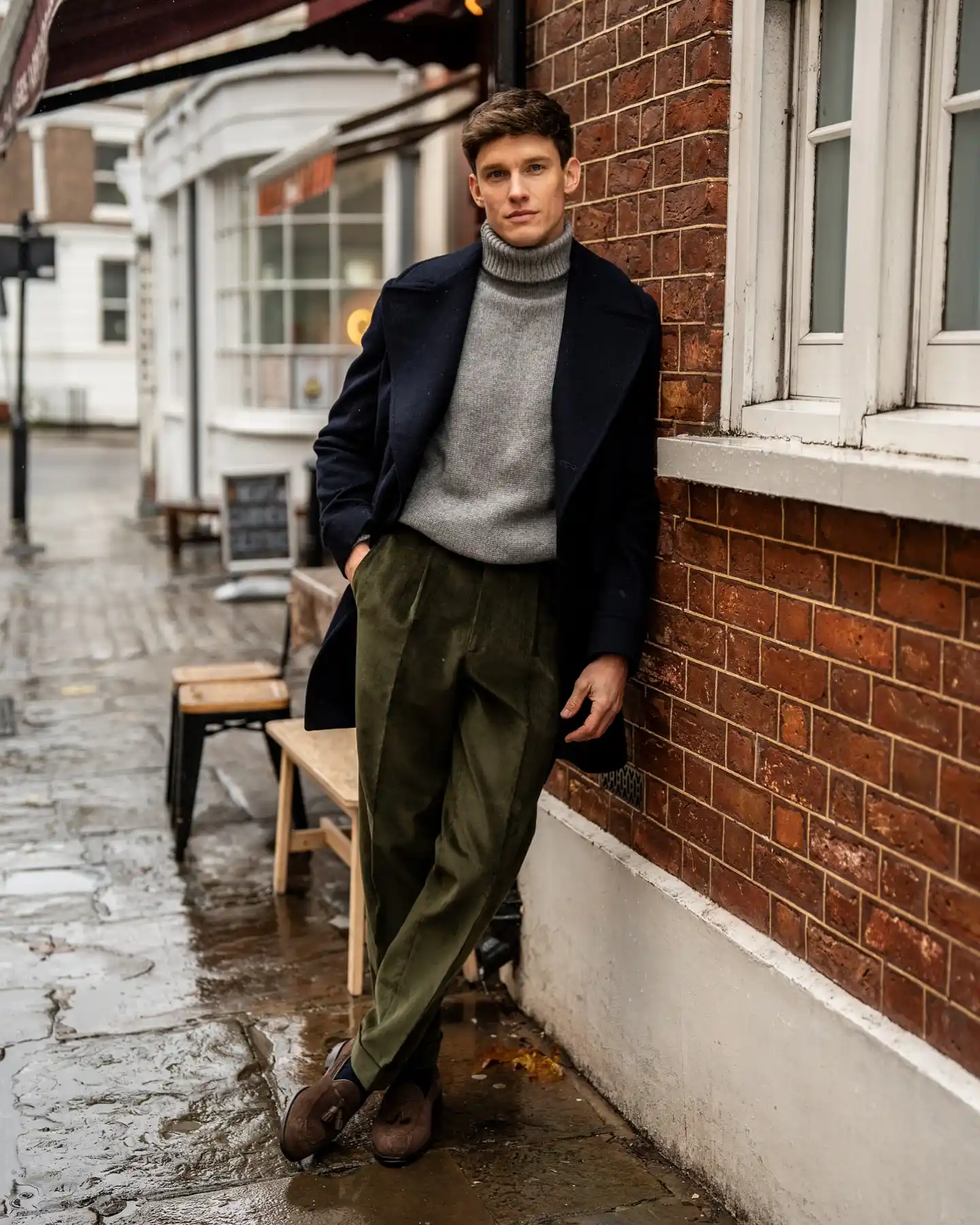 Men Winter Trousers: 23 Outfits, From Tweed and Corduroy to Wide Leg Black 19 kitblake trousers 1732277106
