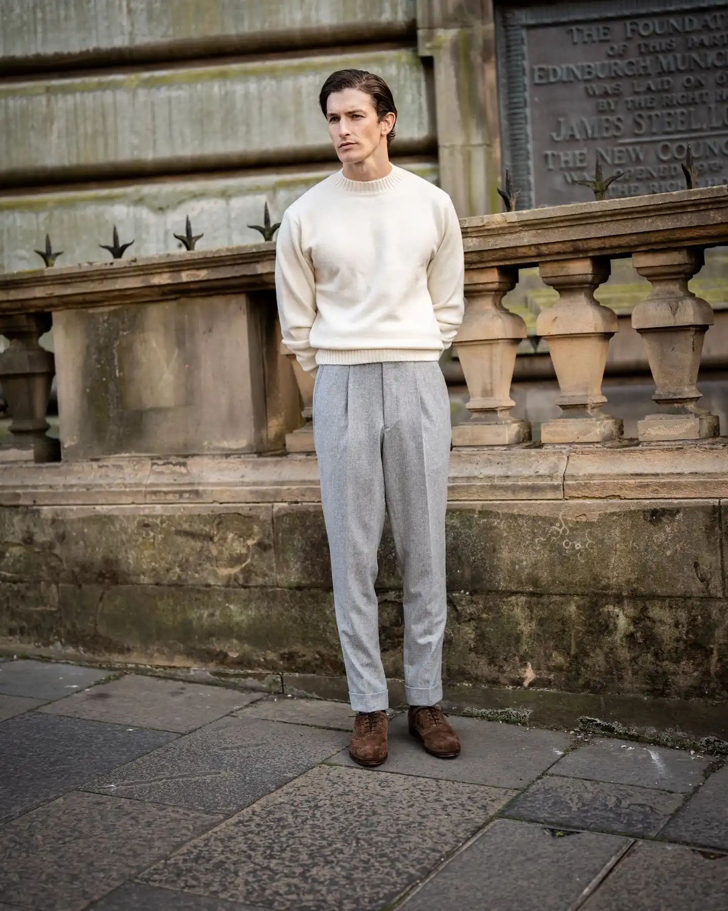 Men Winter Trousers: 23 Outfits, From Tweed and Corduroy to Wide Leg Black 12 kitblake trousers 1761911778