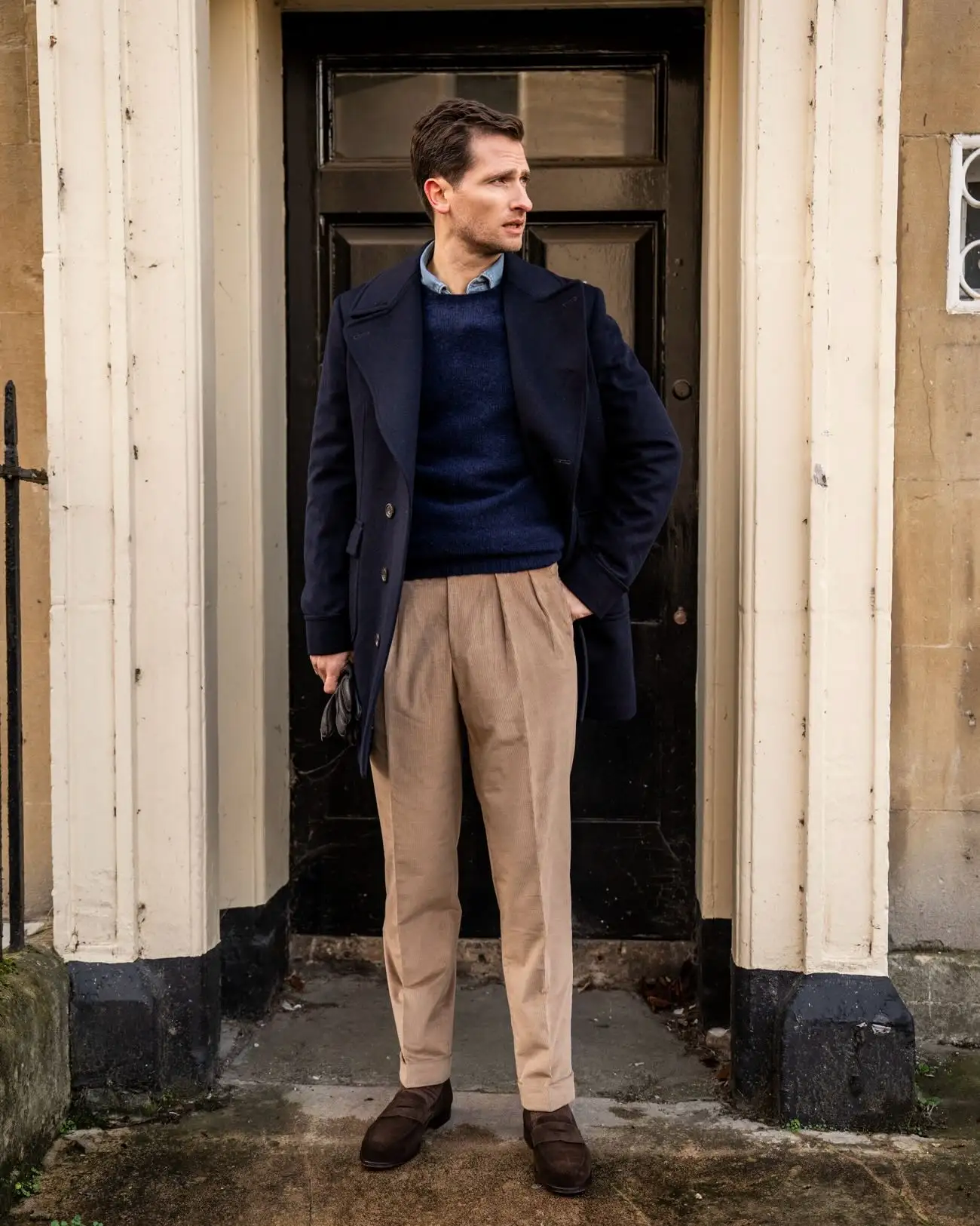 Men Winter Trousers: 23 Outfits, From Tweed and Corduroy to Wide Leg Black 14 kitblake trousers 1764330860