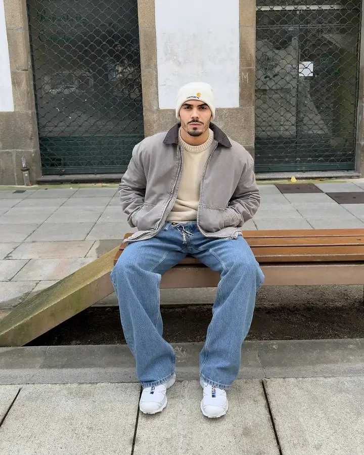 17 Men Winter Pants Outfits With Cords, Wool, Denim and Cargos 4 lucasalves31 1734028327