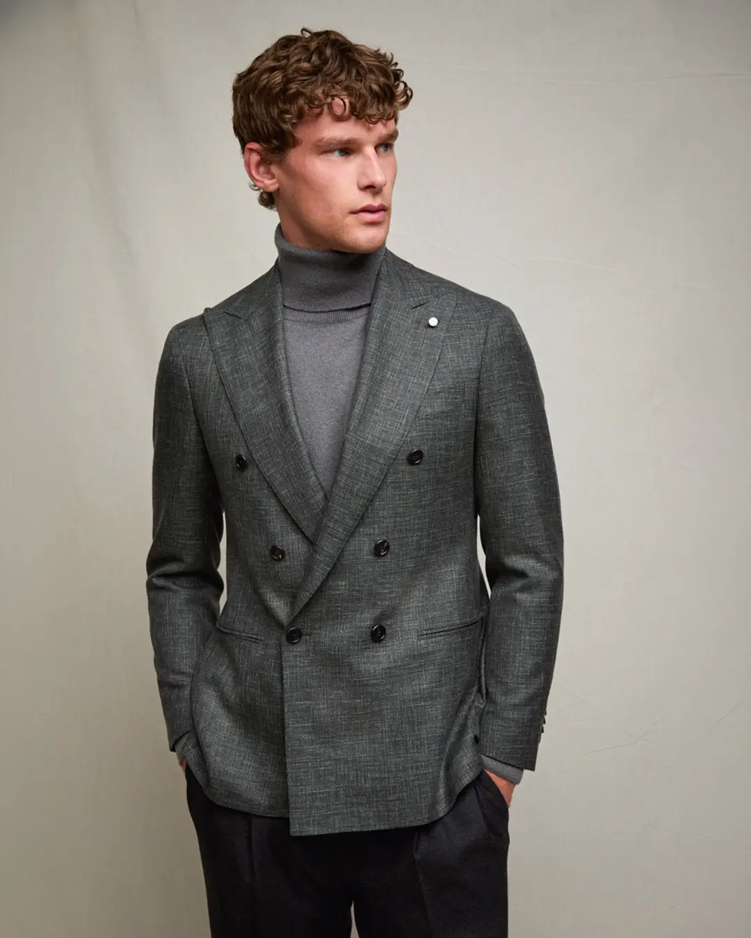 22 Men Winter Blazer Outfits With Tweed, Corduroy, Suede and Turtlenecks 13 luigibianchi official 1790579705