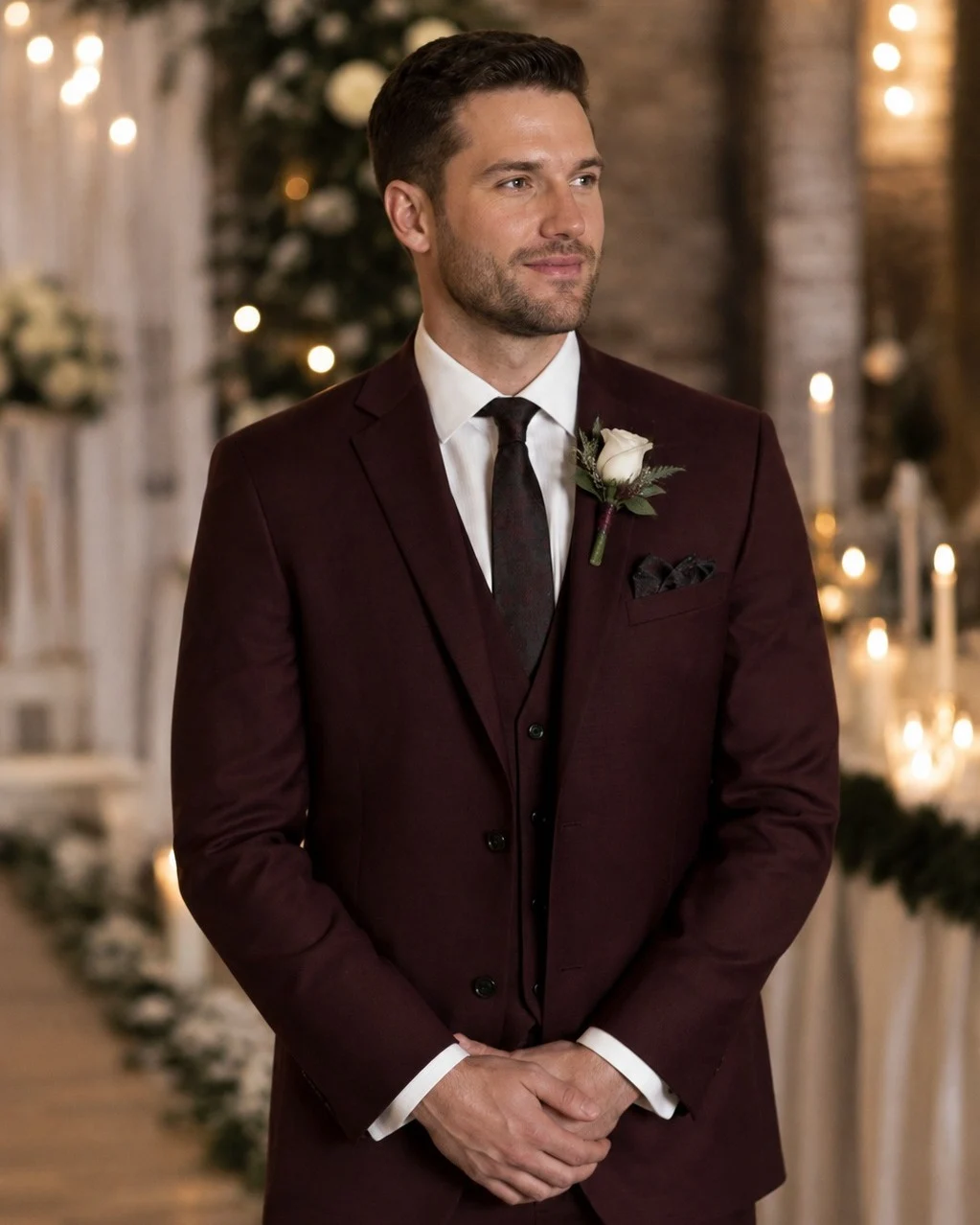 26 Men Winter Wedding Outfit Ideas for Grooms, Groomsmen and Guests 6