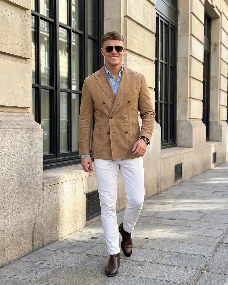 22 Men Winter Blazer Outfits With Tweed, Corduroy, Suede and Turtlenecks 18 tefflor fashion 1788771609