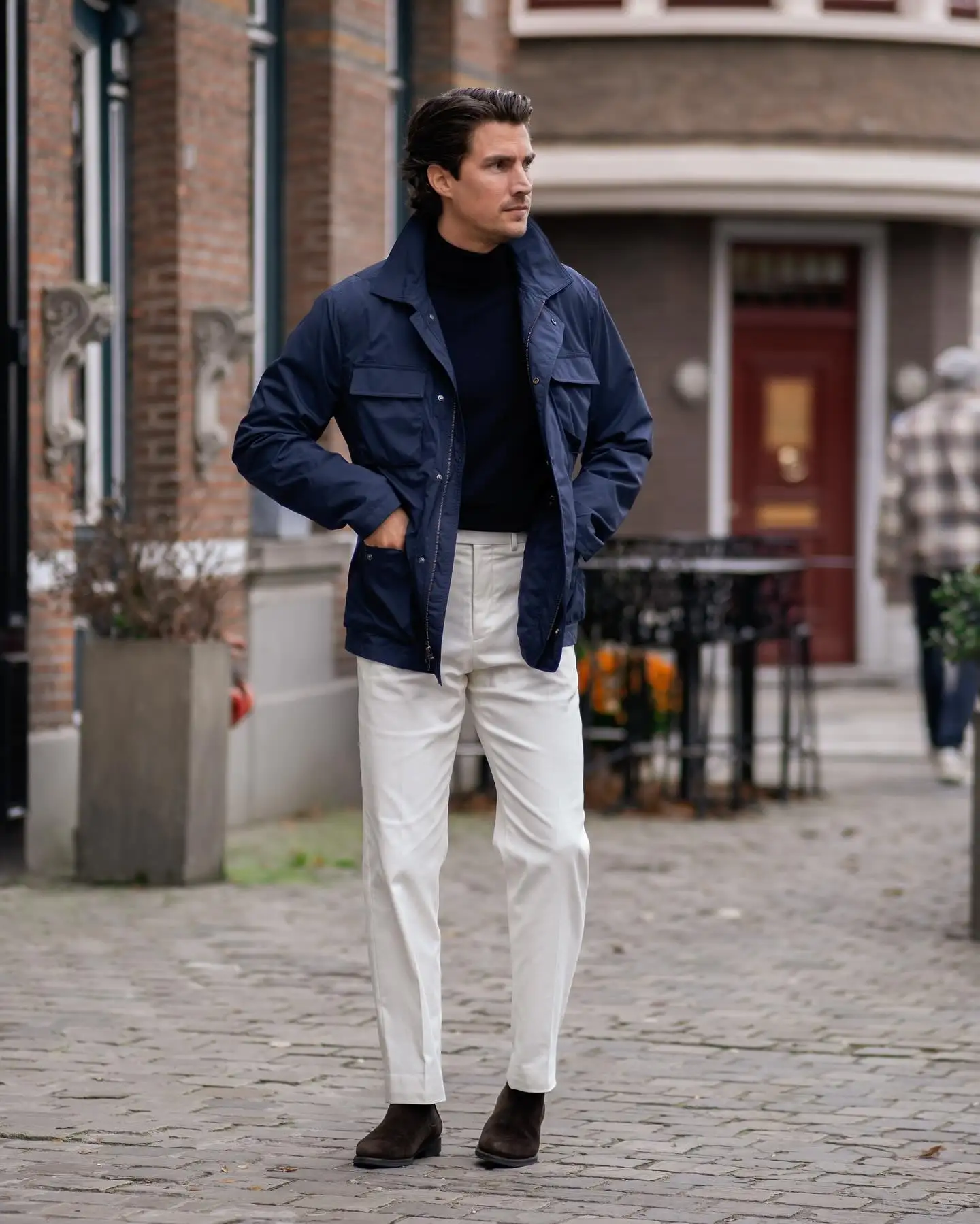 Men Winter Trousers: 23 Outfits, From Tweed and Corduroy to Wide Leg Black 13 thomasopdebeeck 1758133637