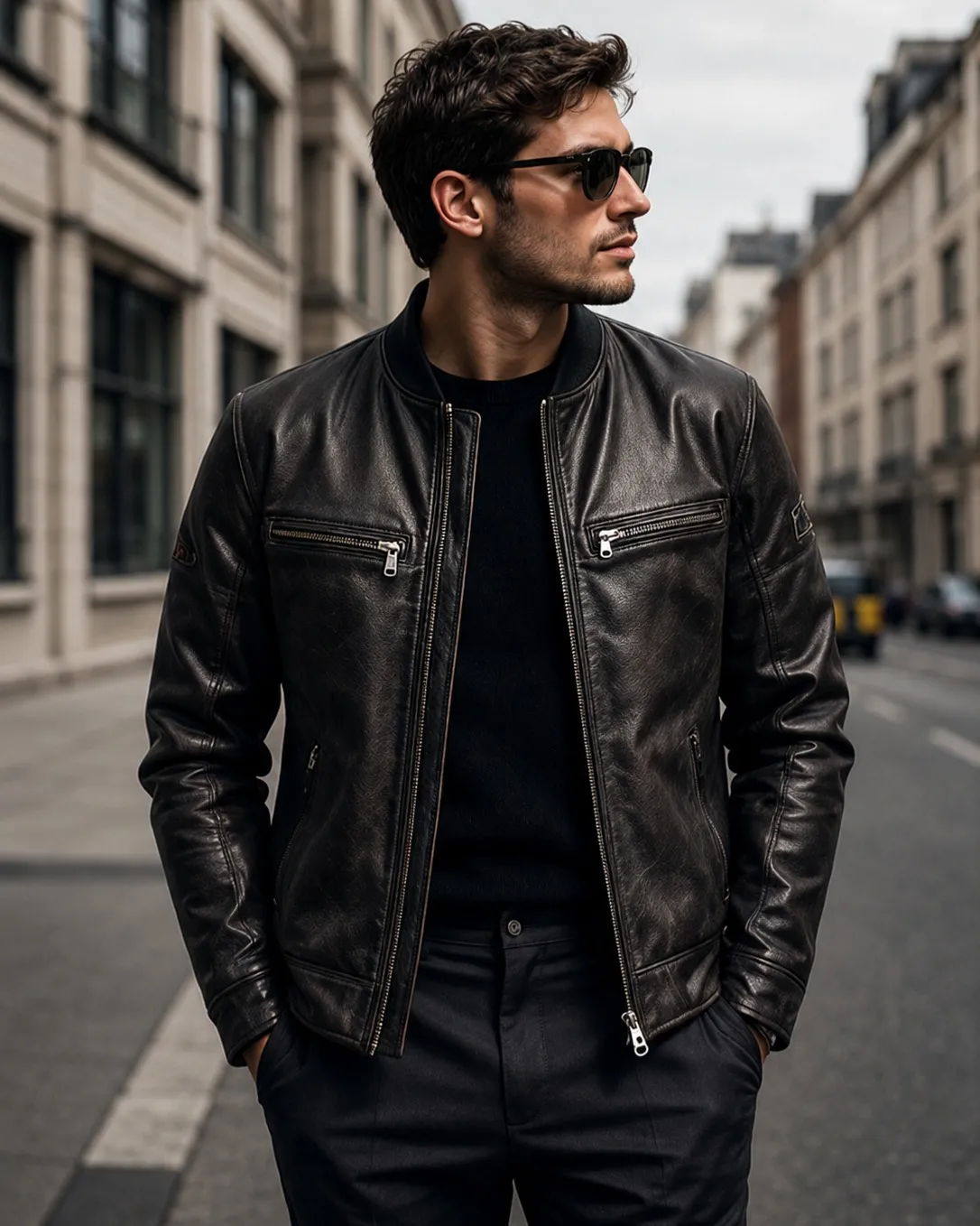 19 Men Winter Leather Jacket Ideas to Wear When the Temperature Drops 5 vestire.global 1784209559