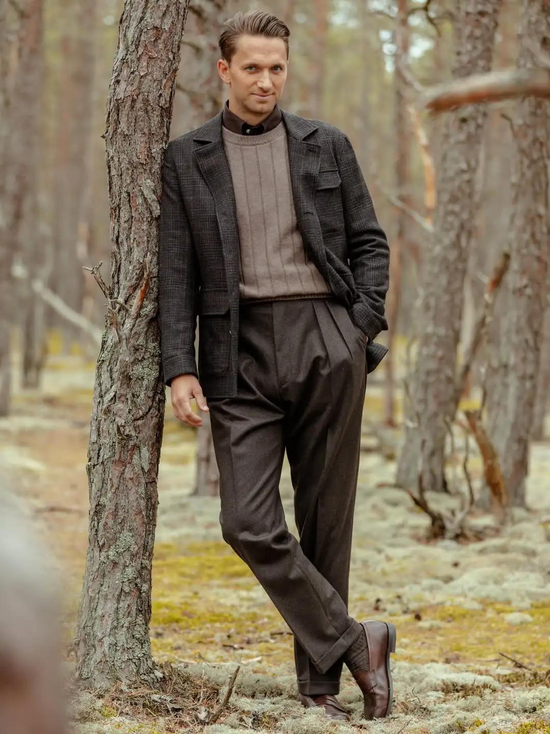 Men Winter Trousers: 23 Outfits, From Tweed and Corduroy to Wide Leg Black 11 worldofbaltzar 1790832847